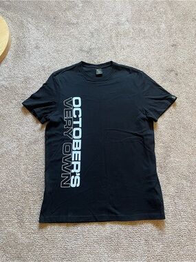 OVO Octobers Very Own Black Spellout Black Tee